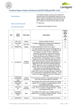 Points of Interest (LGATE 028) - SLIP