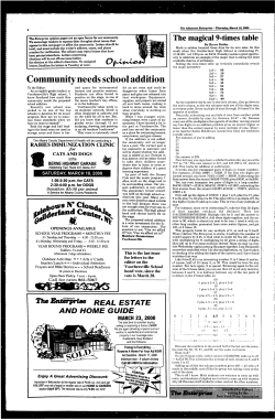 Community needs school addition