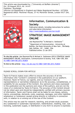 Strategic image management online: Self-presentation, self