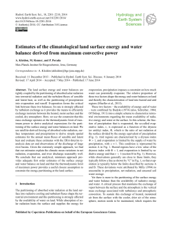 Estimates of the climatological land surface energy and water