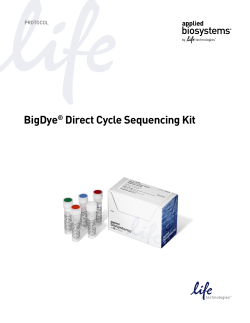 BigDye&reg; Direct Cycle Sequencing Kit Protocol