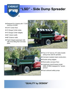 LSD -Side Dump Spreader
