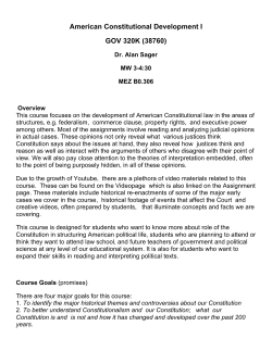 syllabus - UT College of Liberal Arts