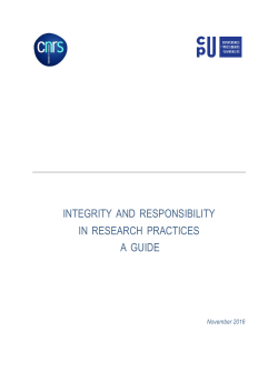integrity and responsibility in research practices a guide