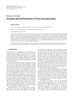 Template-Based Estimation of Time-Varying Tempo