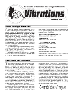 Issue 1 - Owasippe Staff Association