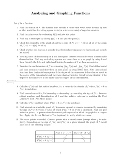 Analyzing and Graphing Functions with Examples