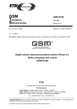 GSM 05.08