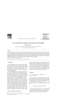 A new method for mapping macromolecular topography