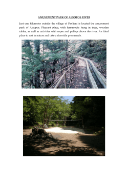 AMUSEMENT PARK OF ASSOPOS RIVER Just one kilometer