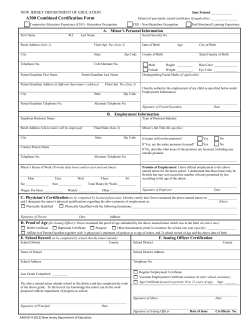 A300 employment certification form