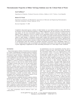 Thermodynamic Properties of Dilute NaCl(aq) Solutions near the