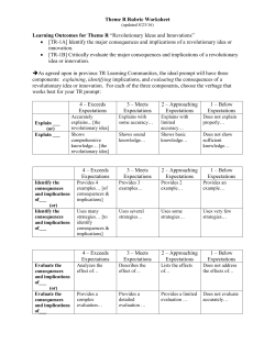 Theme R Rubric - CSUB Home Page