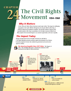 Chapter 24: The Civil Rights Movement, 1954-1968