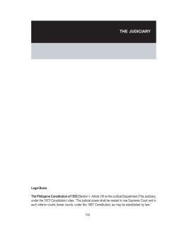 The Judiciary