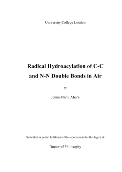 Radical hydroacylation of C-C and N