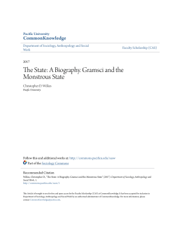 The State: A Biography. Gramsci and the