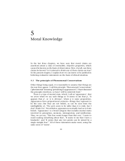 Huemer - The Implausibility of Nihilism (to be used again in week 8)