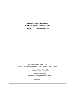 exposing urban legends: the real purchasing power of