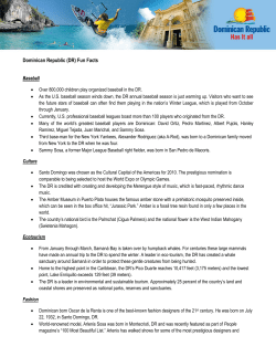 (DR) Fun Facts - Go Dominican Republic
