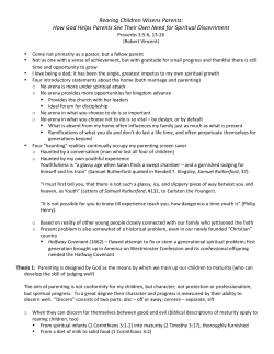 Rearing Children Wisens Parents Handout
