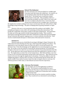 Edward The Enthusiast Our first and main user will most likely be a