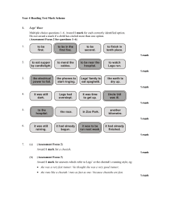 mark scheme - Year 4 reading