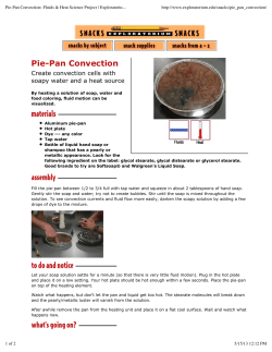 Pie-Pan Convection
