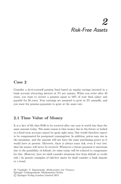 Risk-Free Assets