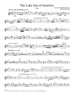 The Lake Isle of Innisfree - Flute Part