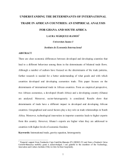 understanding the determinants of international trade in african
