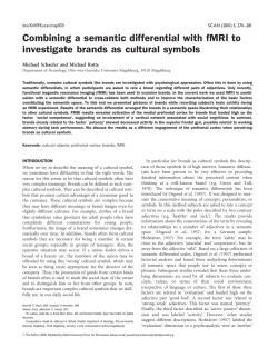 Combining a semantic differential with fMRI to