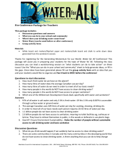 Pre-conference resource package