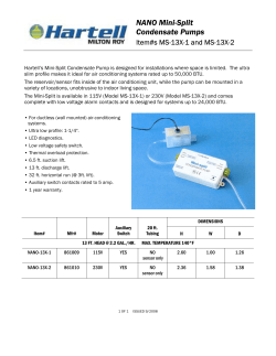 NANO Mini-Split Condensate Pumps