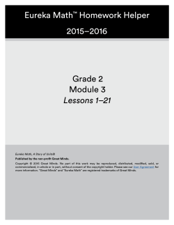 Grade 2 Module /HVVRQV &Yacute; Eureka Math&trade; Homework Helper