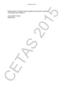 Determination of metallic coating weights by gravimetric methods