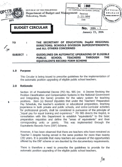 Budget Circular No. 2004-1