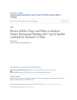 Review of Relics, Prayer, and Politics in Medieval Venetia