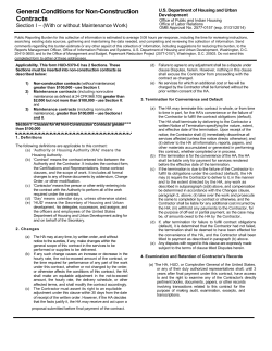 HUD-5370-C Section I General Conditions for Non