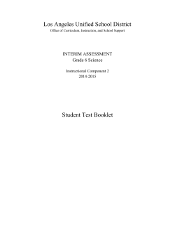Item 1 - Los Angeles Unified School District