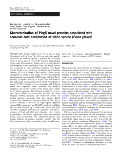 Characterization of Picg5 novel proteins associated with