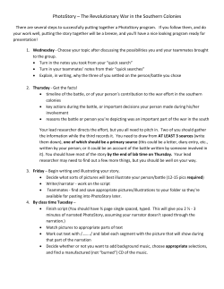 PhotoStory &ndash; The Revolutionary War in the Southern Colonies