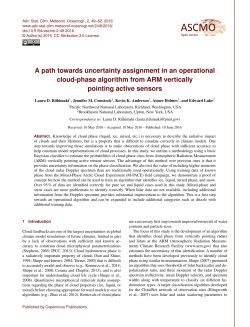 A path towards uncertainty assignment in an operational