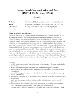 Syllabus - Indiana University Bloomington