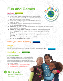 games and recipes that use Girl Scout cookies.