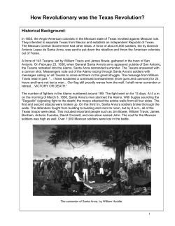 How Revolutionary was the Texas Revolution?