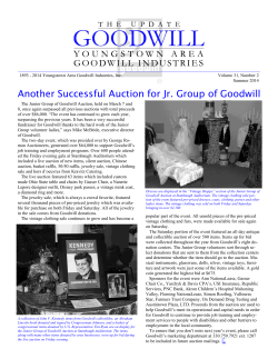 Another Successful Auction for Jr. Group of Goodwill
