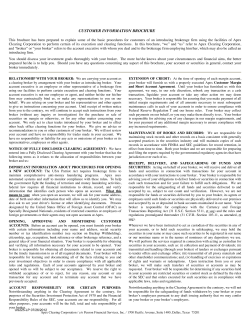 customer information brochure