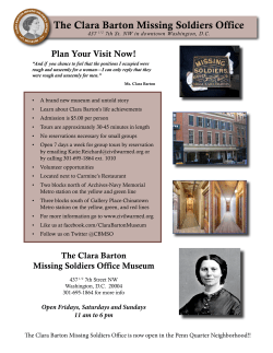 The Clara Barton Missing Soldiers Office