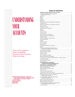 understanding your accounts - American Eagle Credit Union